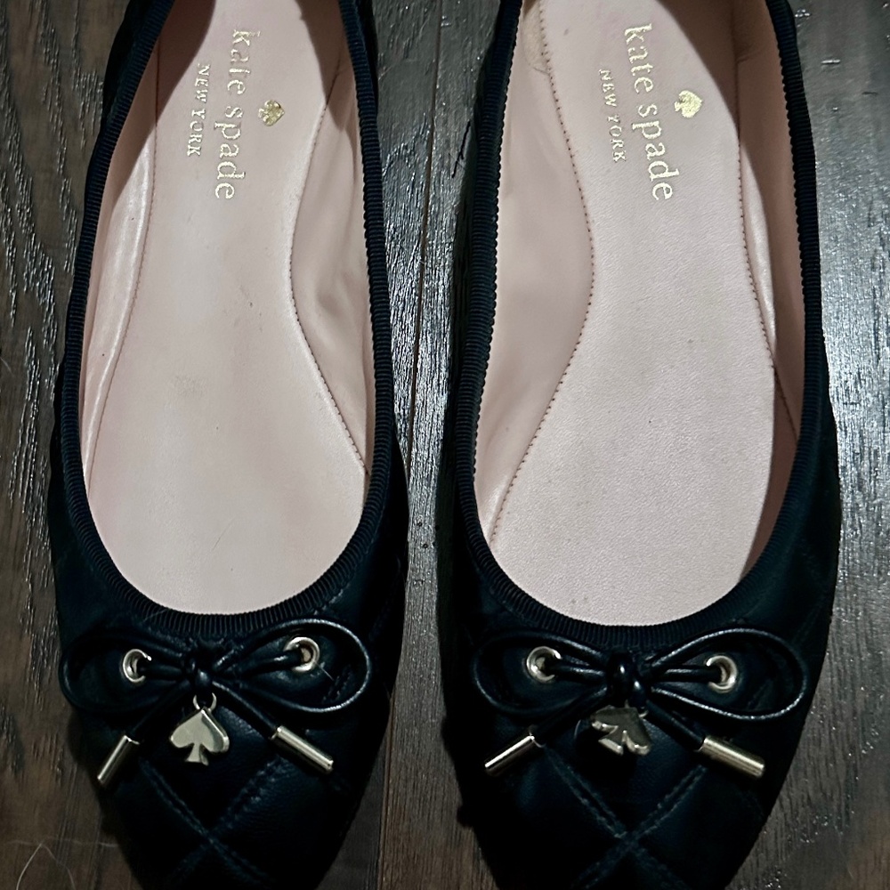 Kate Spade ♠️ Black Flats
